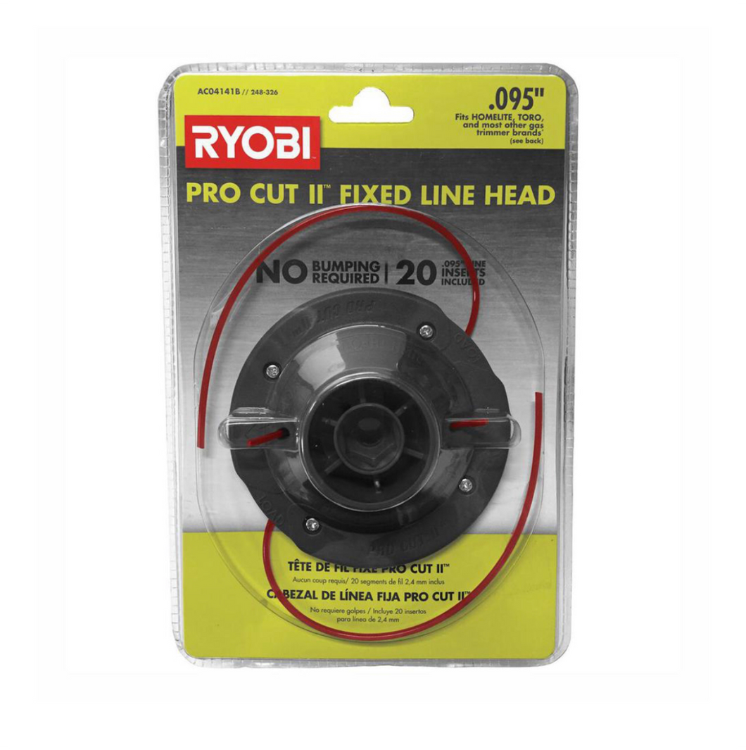 RYOBI Universal Pro Cut ll 0.095 in. Fixed Line String Head AC04141B