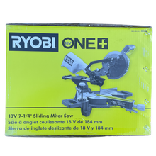 Load image into Gallery viewer, RYOBI PBT01B ONE+ 18-Volt Cordless 7-1/4 in. Sliding Compound Miter Saw