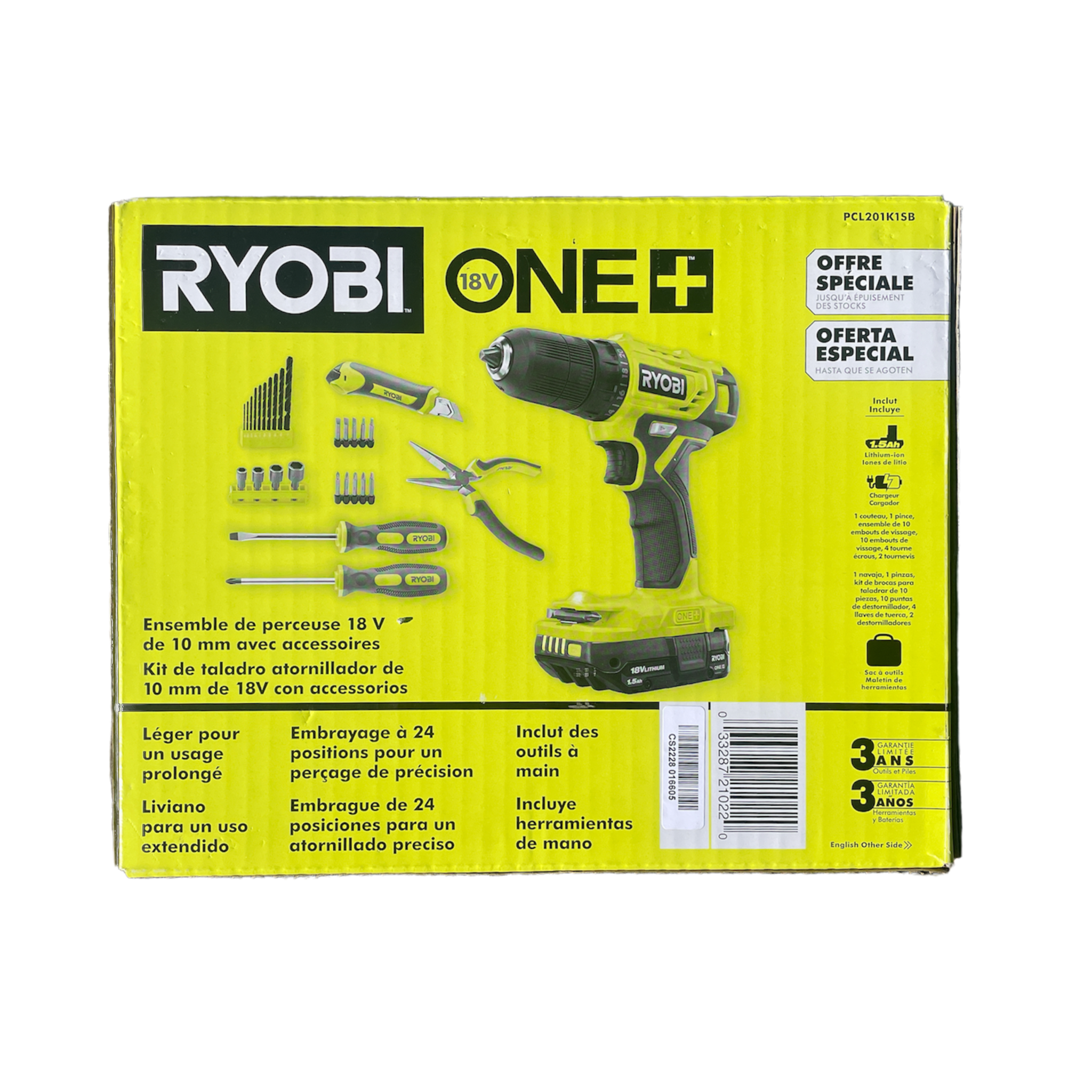 Ryobi drill driver 1.5 ah battery & charger hotsell