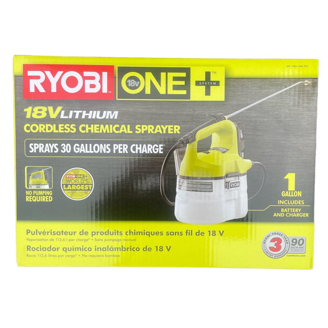 Ryobi sprayer 1 gallon hot sale