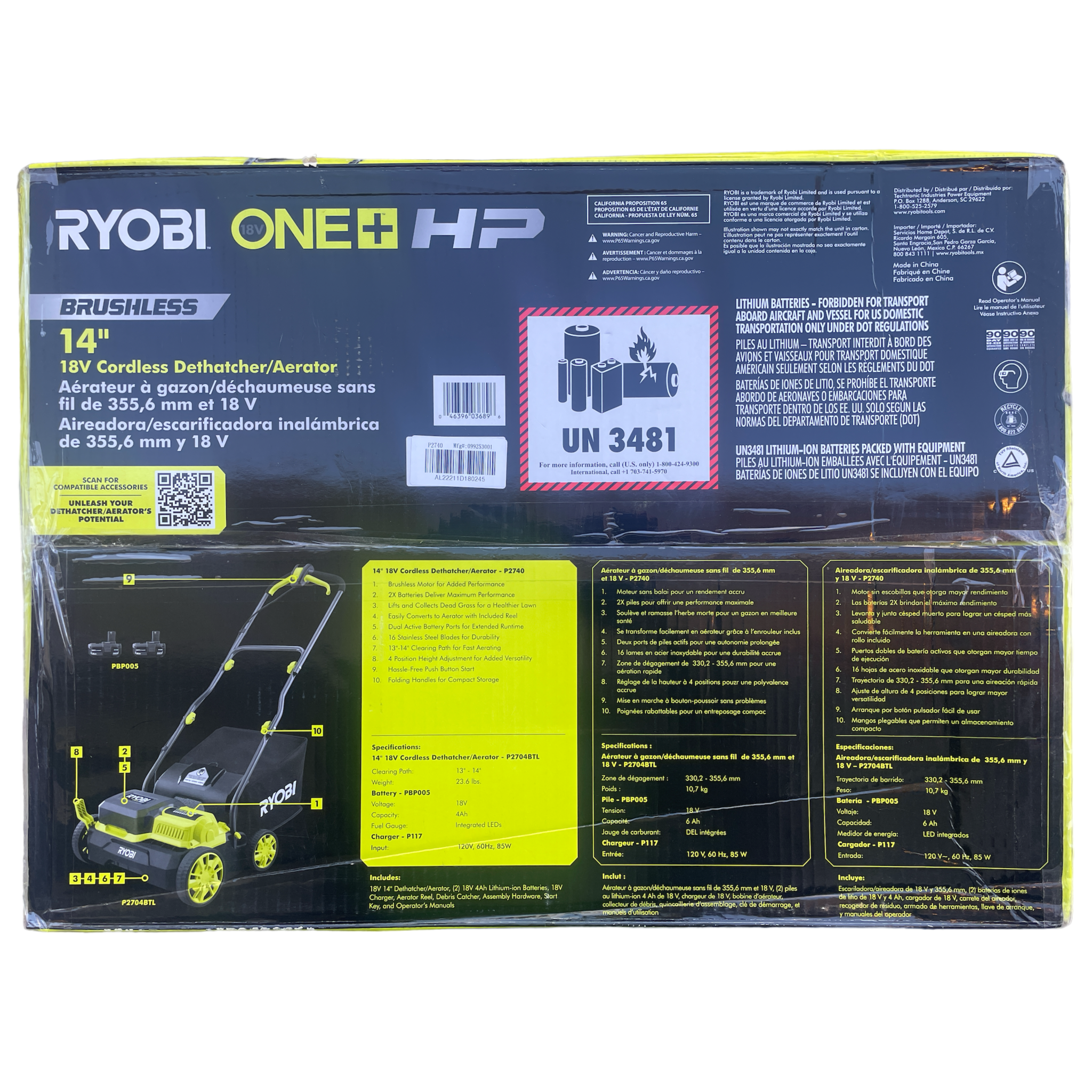 Ryobi cordless dethatcher hot sale