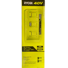 Load image into Gallery viewer, RYOBI OP407 40-Volt Lithium-Ion 3-Port Quick Charger
