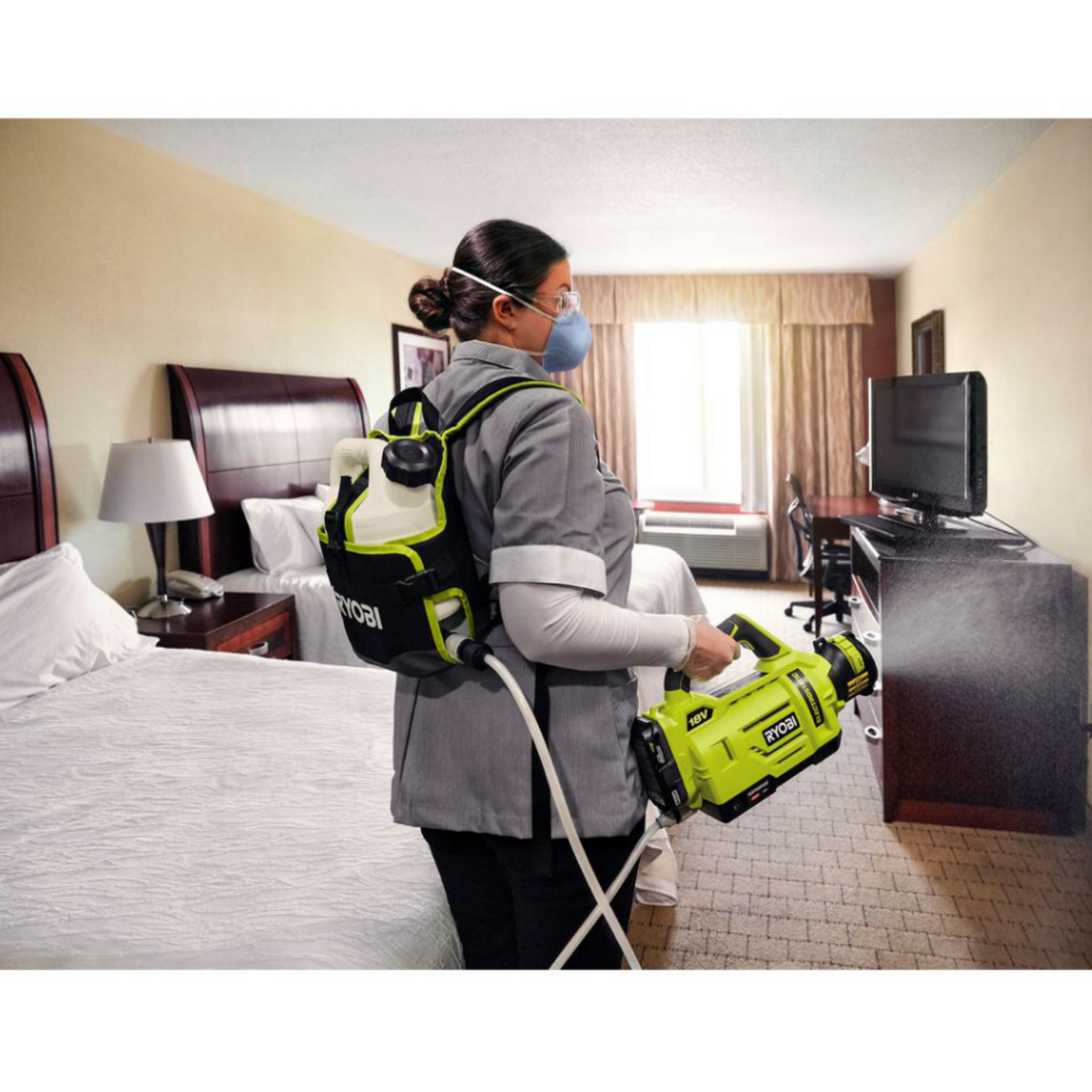 RYOBI P2870 ONE 18 Volt Lithium Ion Cordless Electrostatic 1 Gal