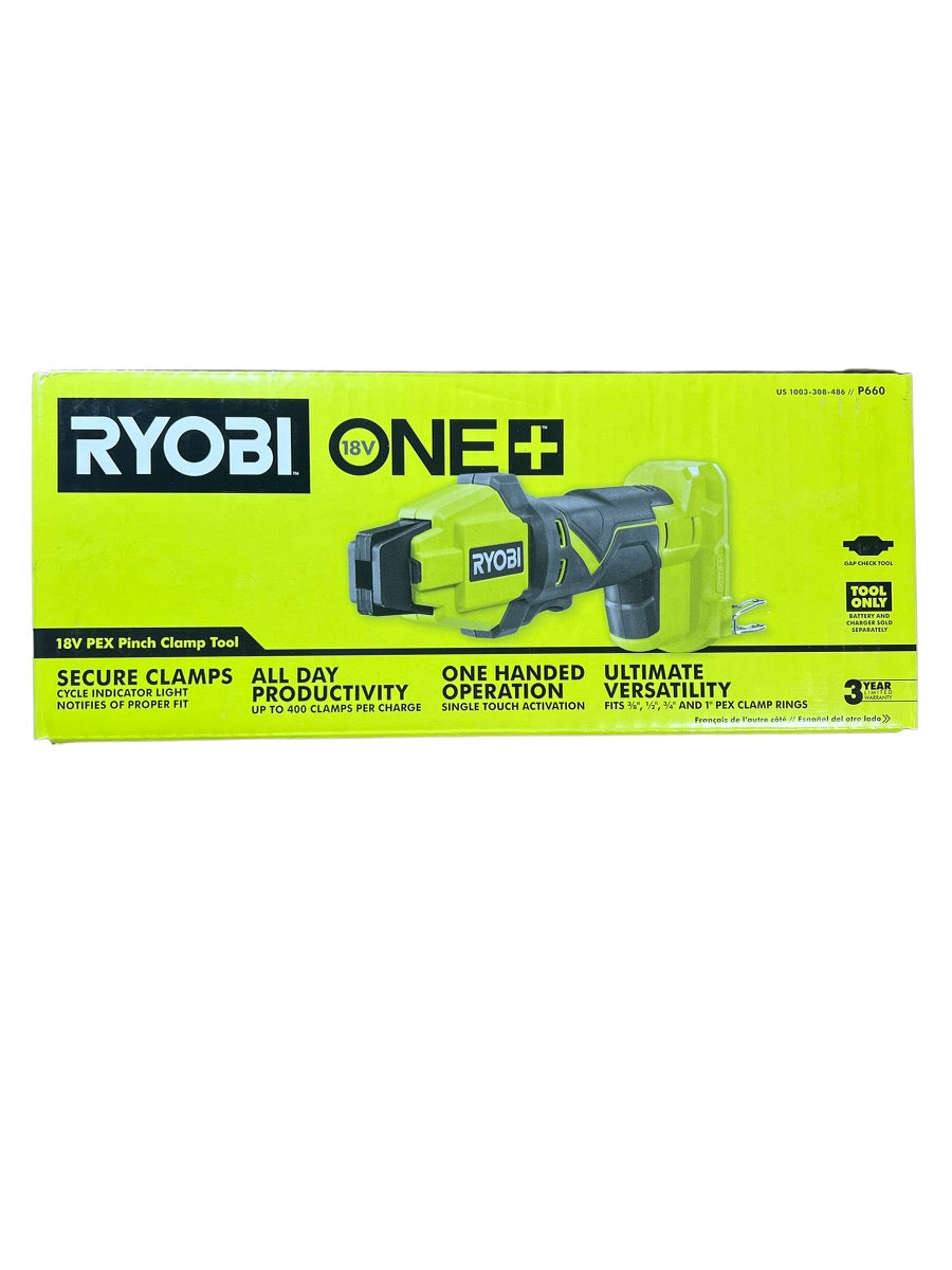18-Volt ONE+ Lithium-Ion Cordless PEX Tubing Clamp Tool (Tool Only) – Ryobi  Deal Finders
