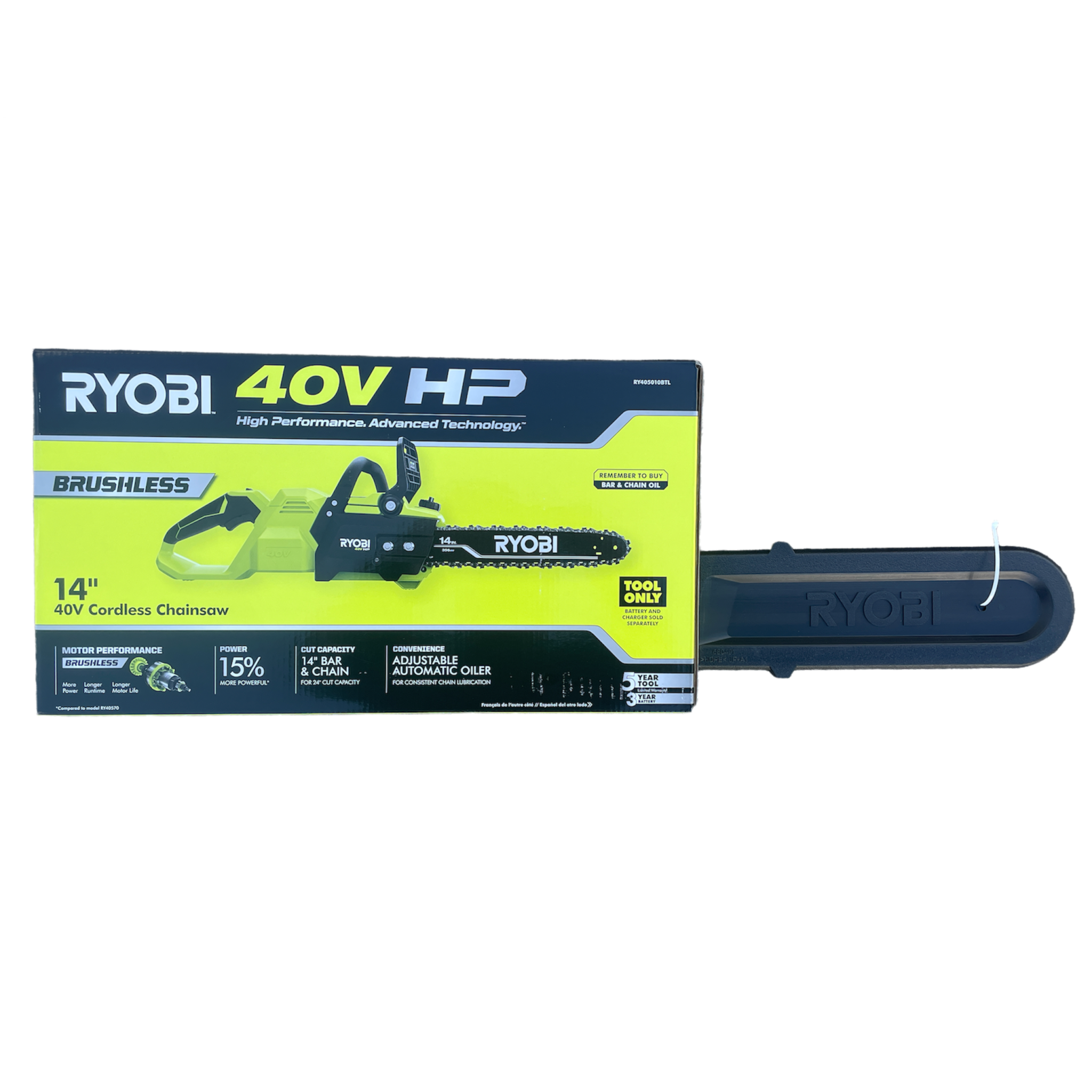 40V HP BRUSHLESS 14 CHAINSAW - RYOBI Tools
