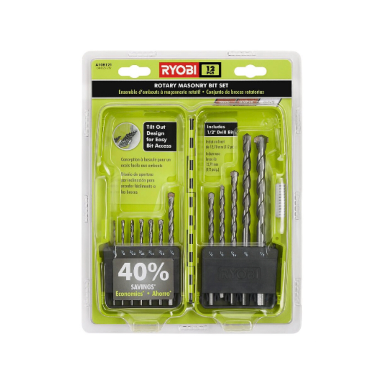 Ryobi masonry drill bit sale