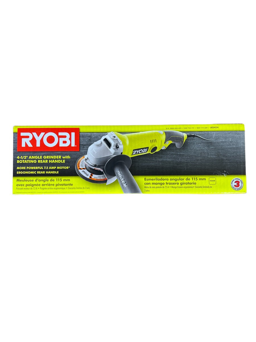 7.5 Amp 4.5 in. Corded Angle Grinder Ryobi Deal Finders