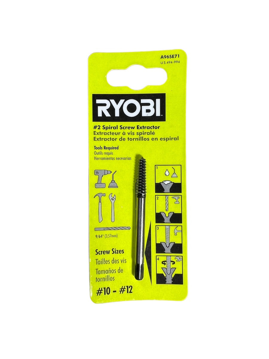 RYOBI 13/64 in. No. 2 Spiral Screw Extractor Bit