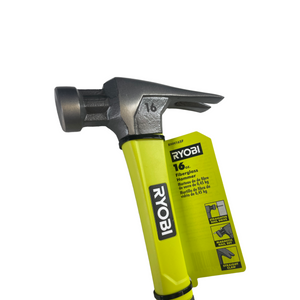 16 oz. All Purpose Hammer with 11 in. Fiberglass Handle Ryobi Deal Finders