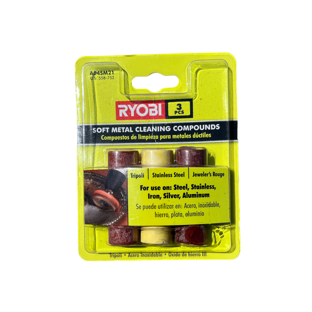 RYOBI A04SM21 Soft Metal Compound Kit (3-Piece)