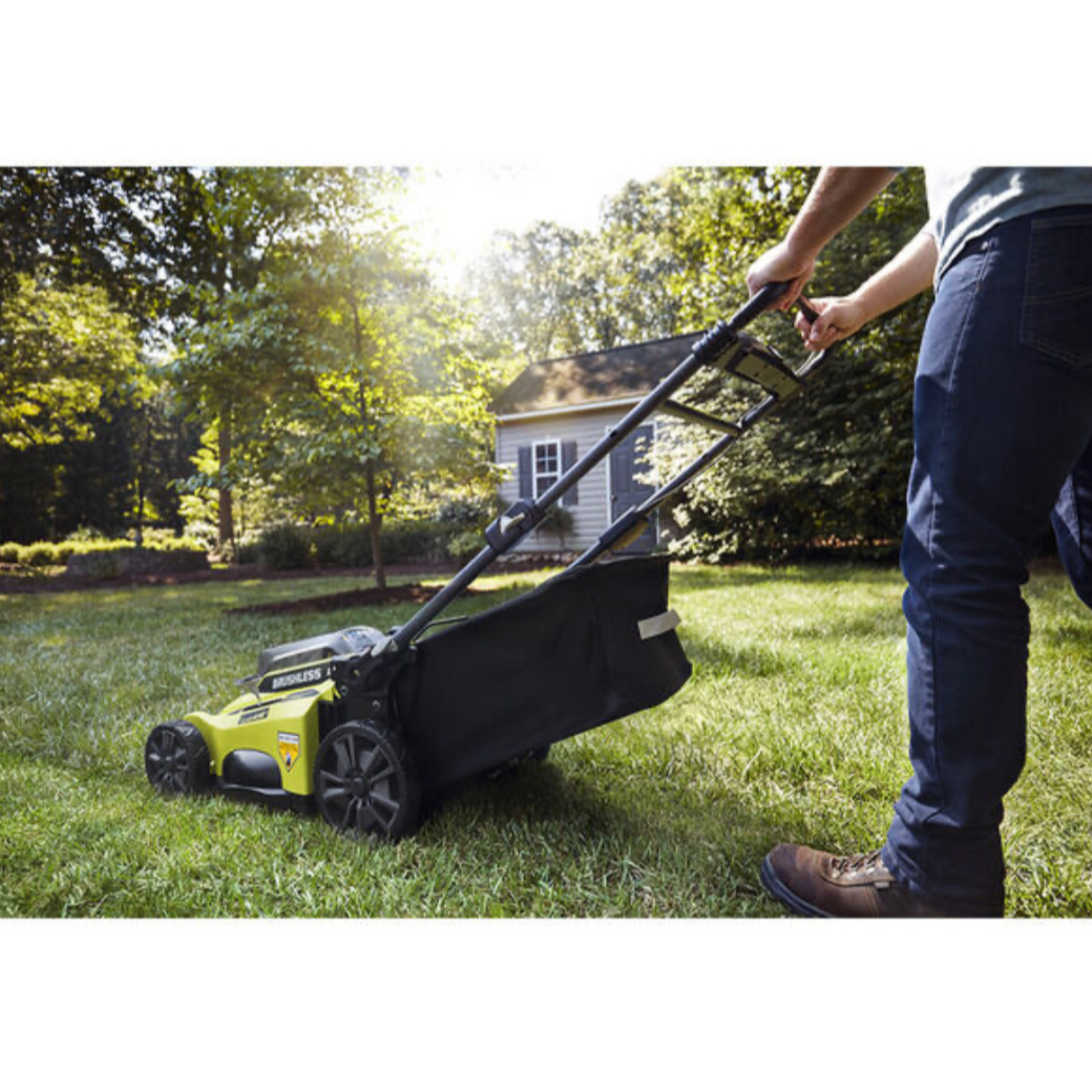 20 in. 40-Volt Brushless Lithium-Ion Cordless Battery Lawn Mower – Ryobi  Deal Finders