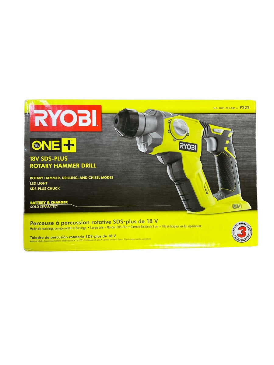 18-Volt ONE+ Lithium-Ion Cordless 1/2 in. SDS-Plus Rotary Hammer Drill (Tool Only) 18-Volt ONE+ Lithium-Ion Cordless 1/2 in. SDS-Plus Rotary Hammer Drill (Tool Only)