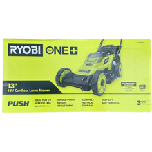 Load image into Gallery viewer, Ryobi P1108BTL ONE+ 18-Volt 13 in. Cordless Battery Walk Behind Push Lawn Mower (Tool Only)