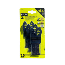 Load image into Gallery viewer, Ryobi A24303 3-Piece Wood/Metal Plunge Oscillating Multi-Tool Blade Set