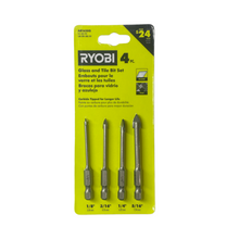Load image into Gallery viewer, RYOBI Glass and Tile Bit Set (4-Piece)