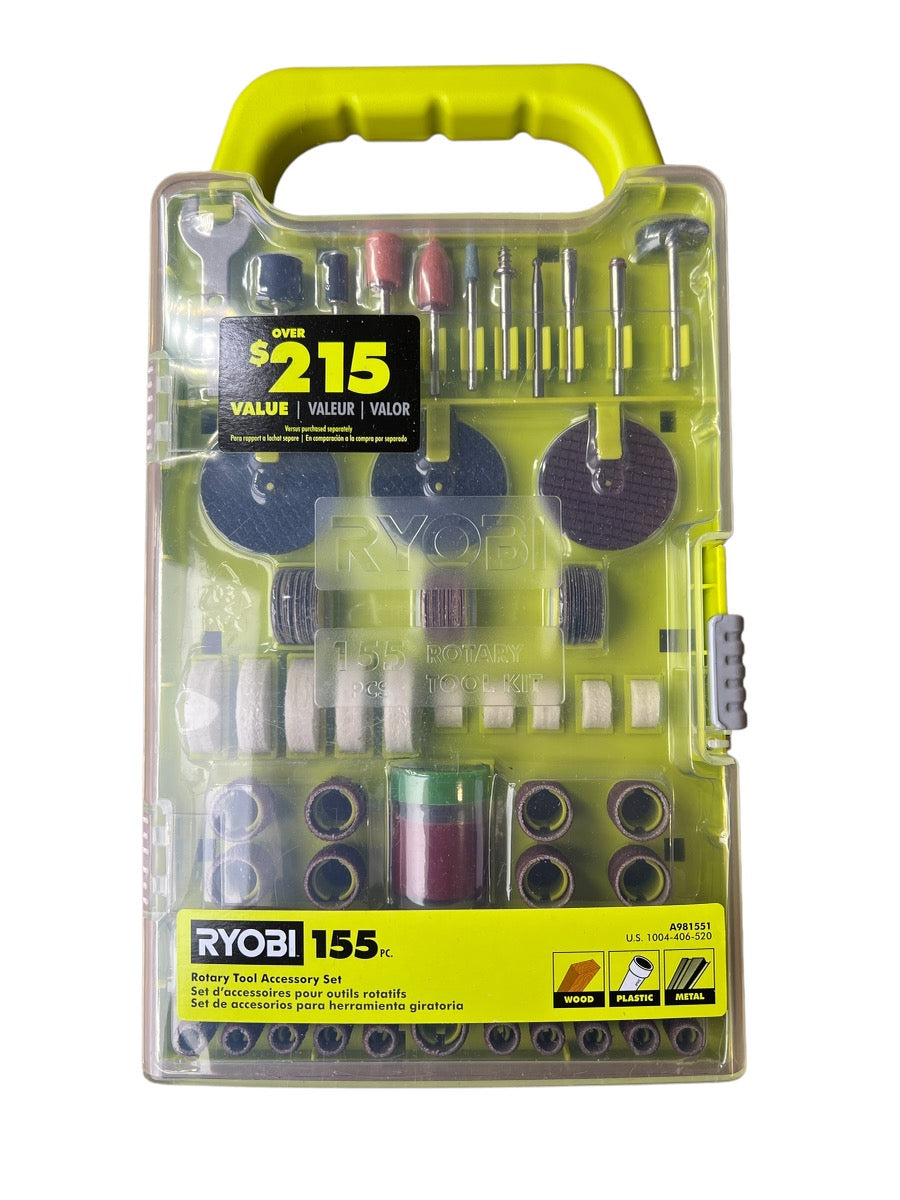 155-Piece Rotary Tool Kit – Ryobi Deal Finders