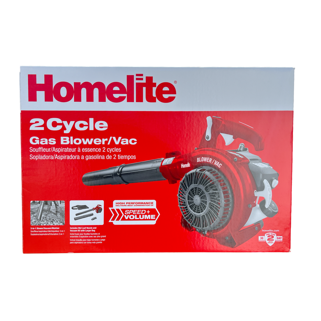 HOMELITE 150 MPH 400 CFM 26cc Gas Handheld Blower Vacuum Ryobi Deal homelite-150-mph-400-cfm-26cc-gas-handheld-blower-vacuum-ryobi-deal