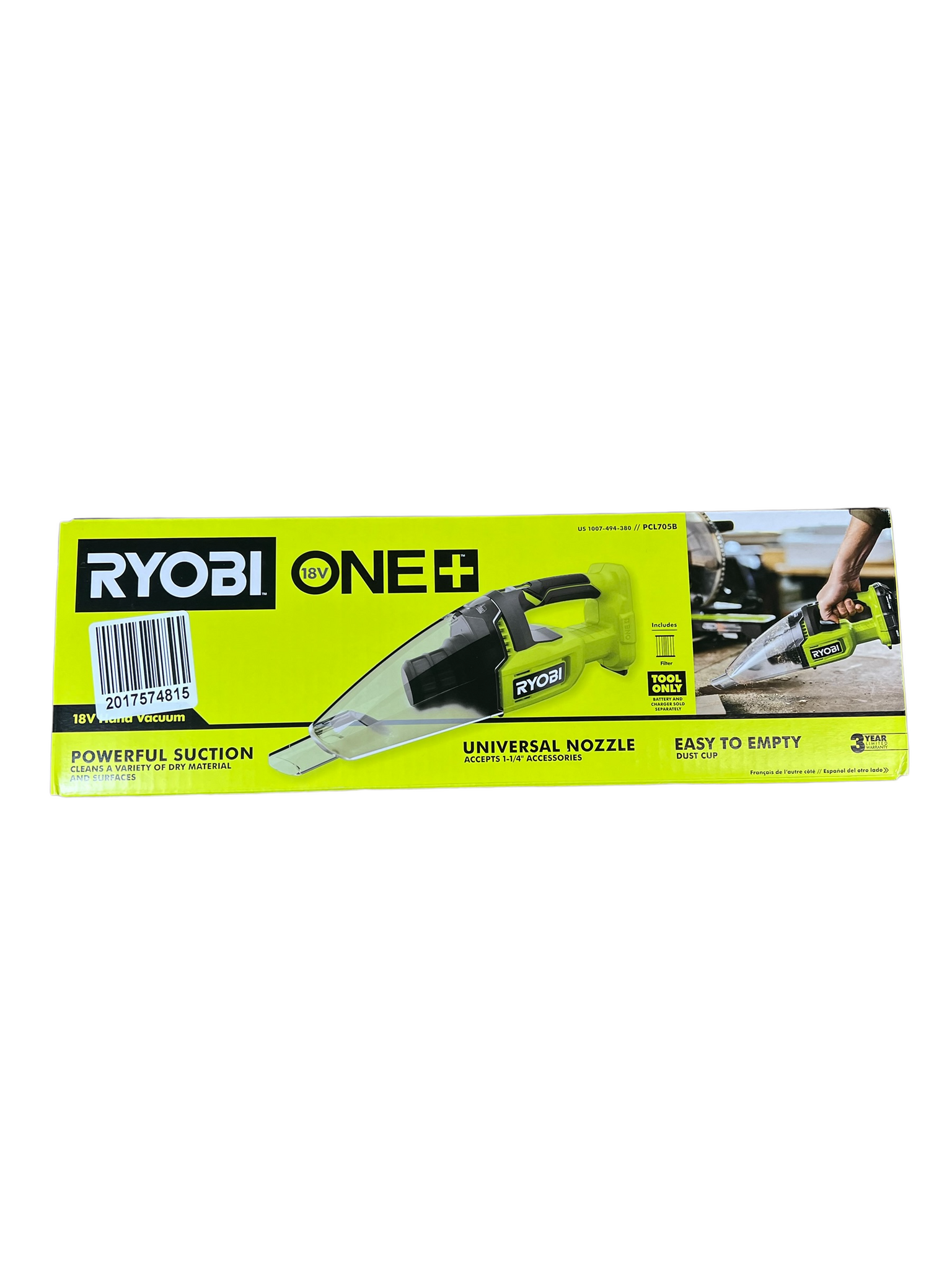 18 Volt ONE Cordless Multi Surface Handheld Vacuum Tool Only