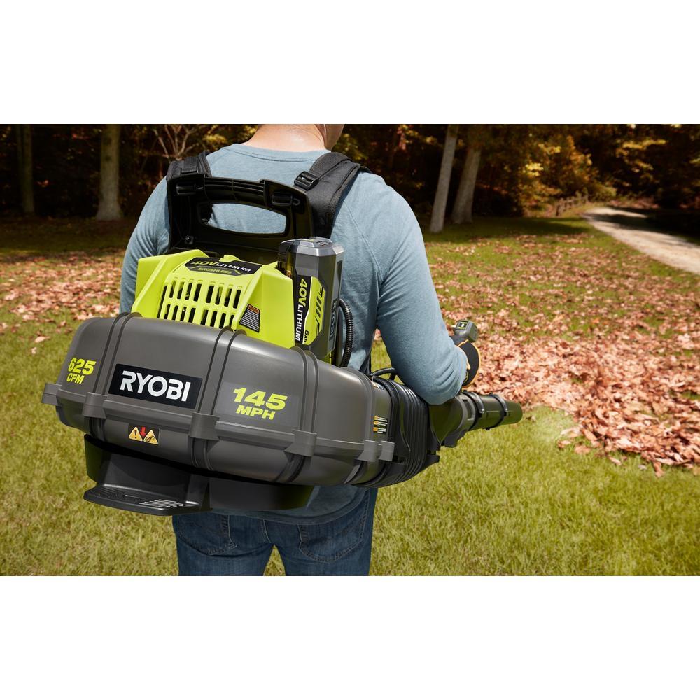 145 MPH 625 CFM 40 Volt Lithium Ion Cordless Backpack Blower TOOL