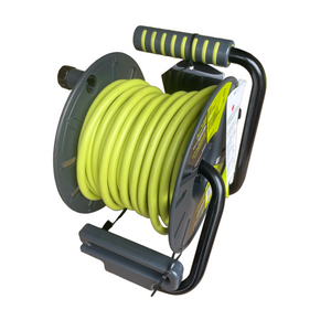 50 ft. 13 Amp 14 AWG Medium Open Reel with 4-Sockets