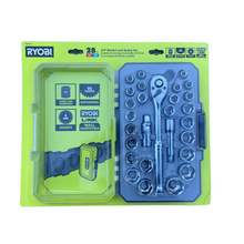 Load image into Gallery viewer, RYOBI 3/8&quot; Ratchet and Socket Set (28-Piece)