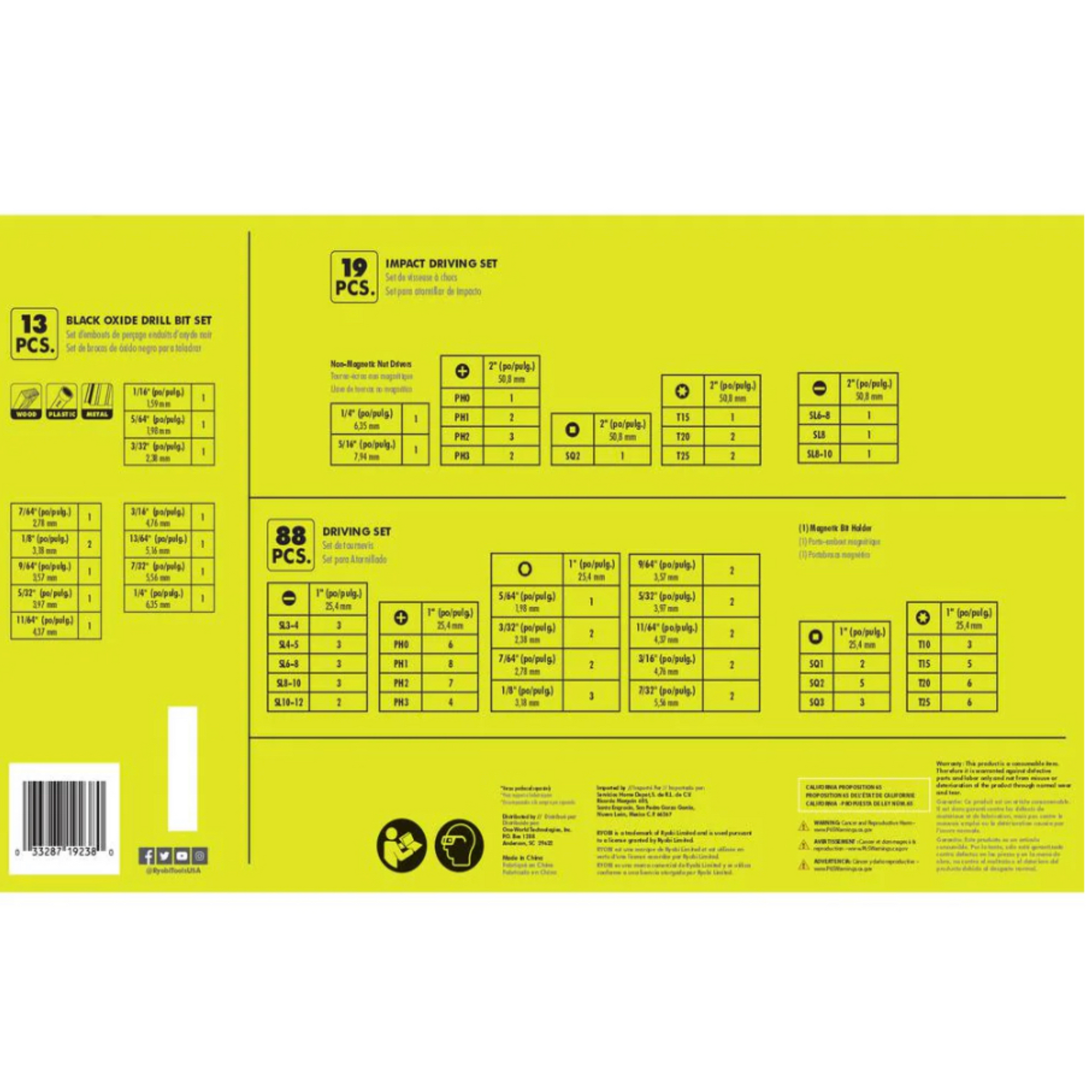 Ryobi discount 120 piece