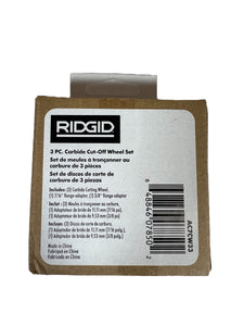CLEARANCE RIDGID Carbide Cut-Off Wheel Set (3-Piece)