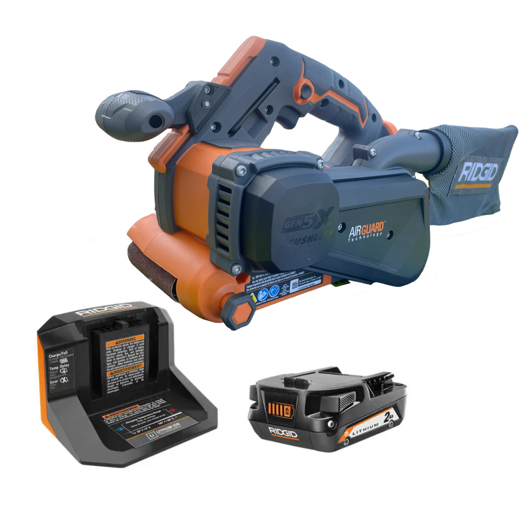 Ridgid cordless belt sander sale