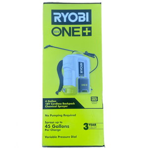 Ryobi P2806BTL ONE+ 18-Volt Lithium-Ion Cordless 4 Gal. Backpack Chemical Sprayer