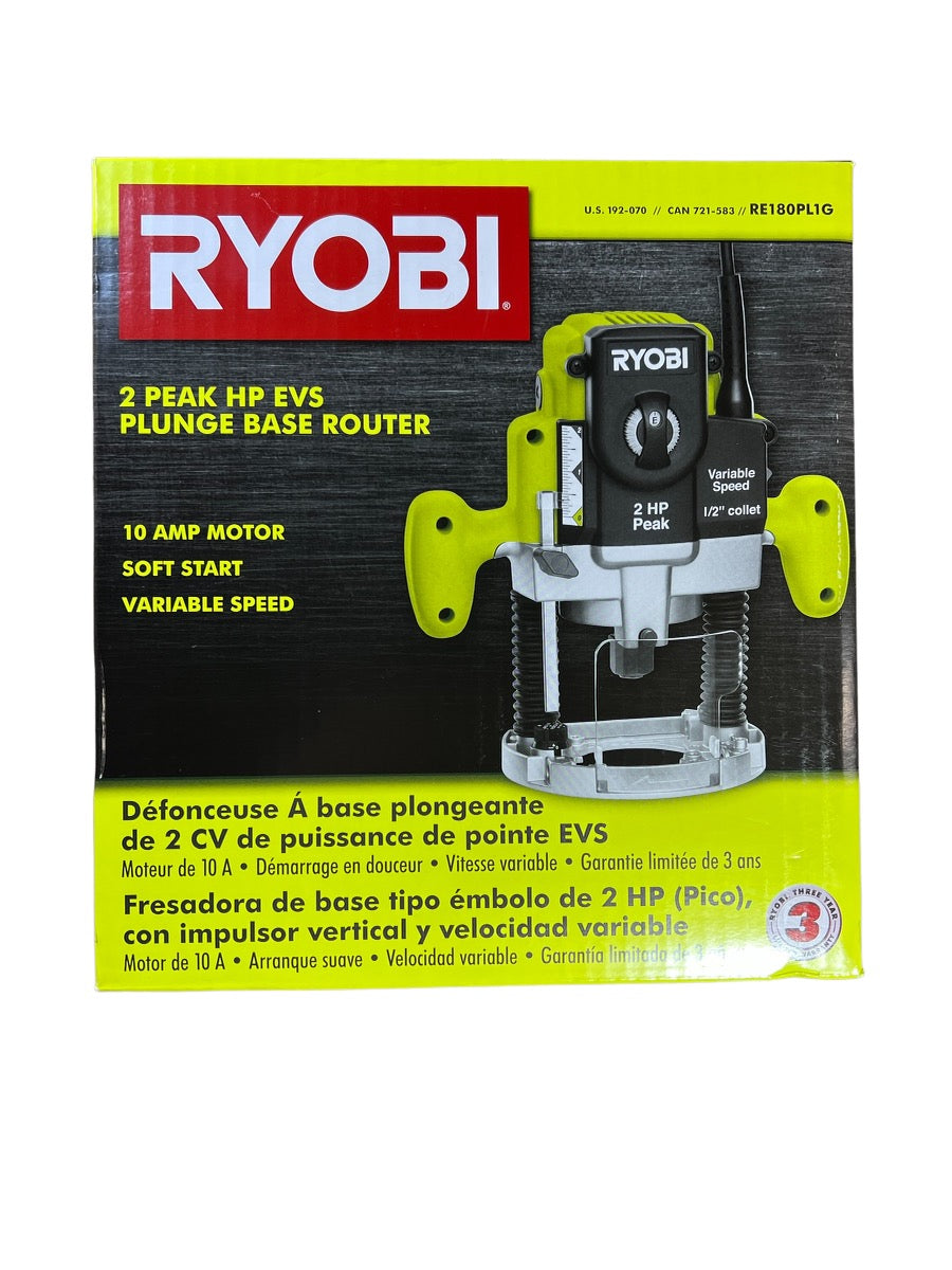 10 Amp 2 HP Plunge Base Router – Ryobi Deal Finders