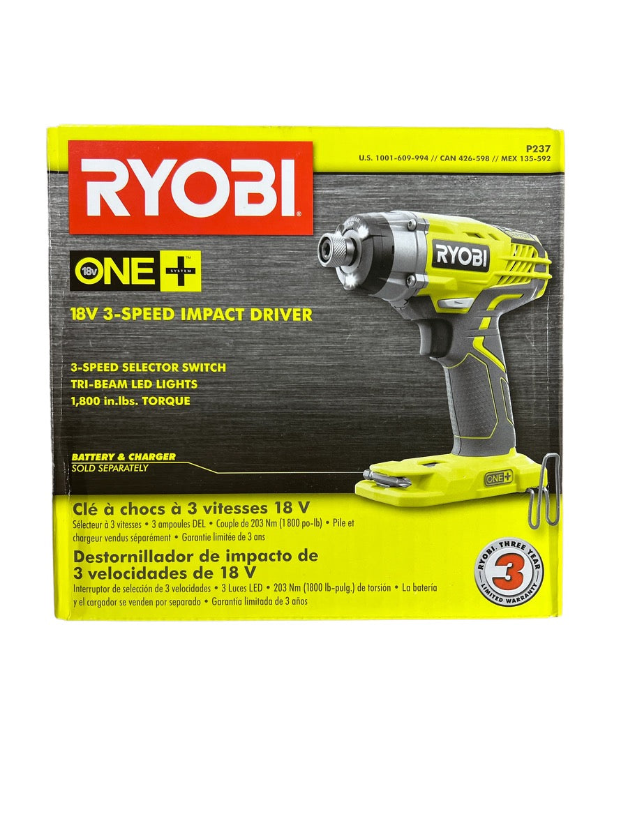 18-Volt ONE+ Cordless 3-Speed 1/4 Hex Impact Driver (Tool Only