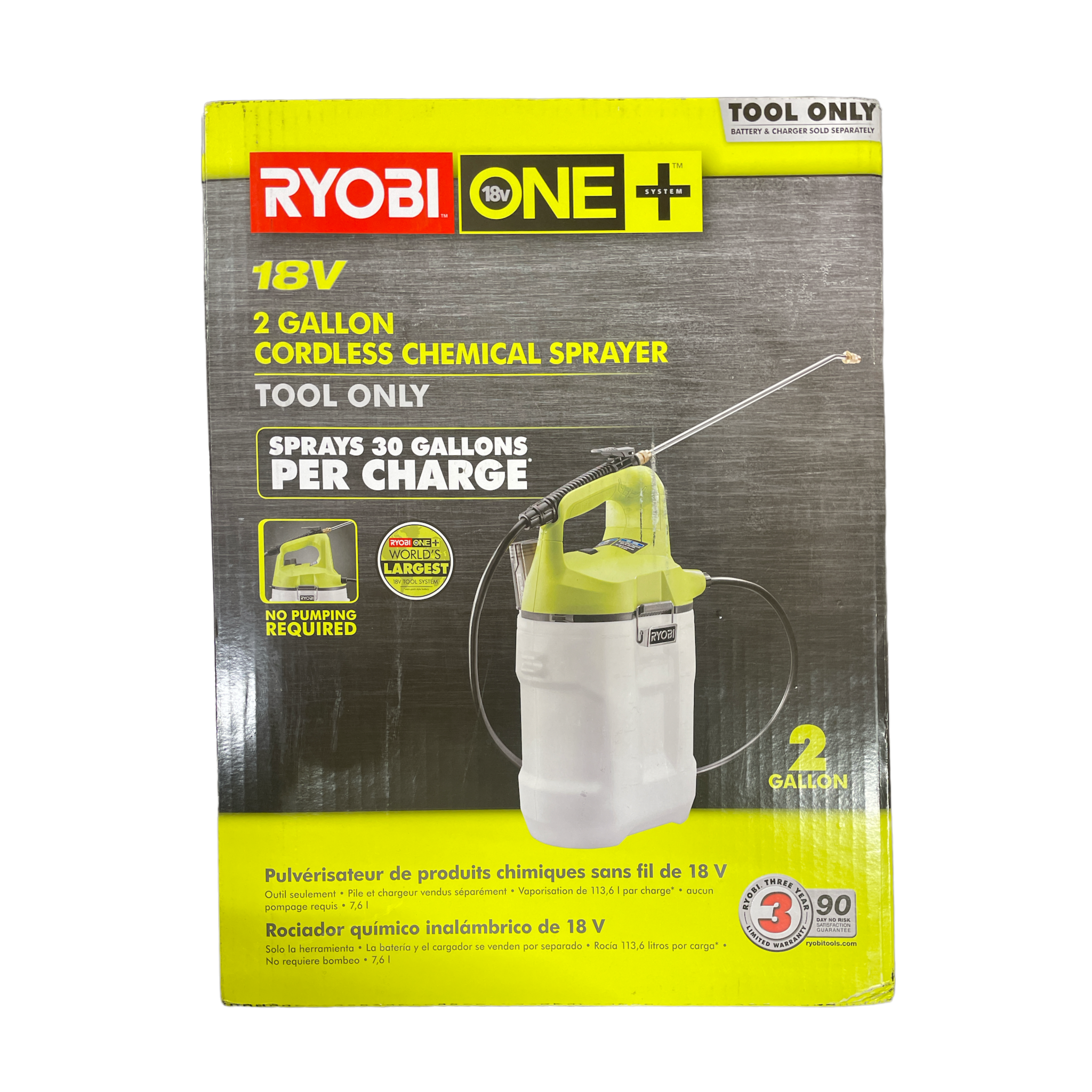 ONE+ 18-Volt Cordless Battery Gal. Chemical Sprayer (Tool Only) – Ryobi  Deal Finders