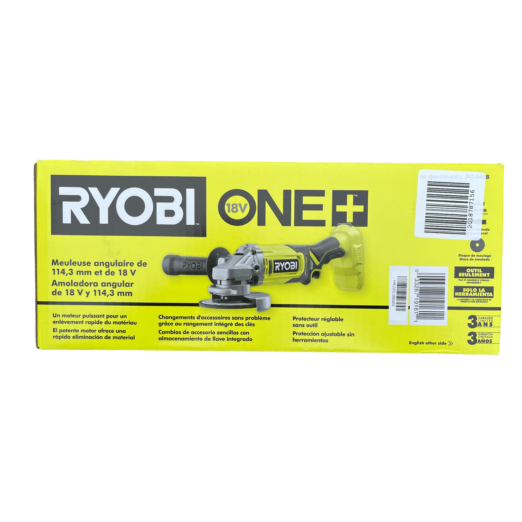 18V ONE+ 4 1/2 Angle Grinder - RYOBI Tools