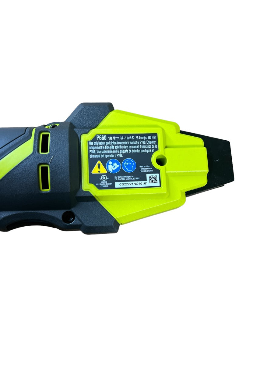 18-Volt ONE+ Lithium-Ion Cordless PEX Tubing Clamp Tool (Tool Only) – Ryobi  Deal Finders