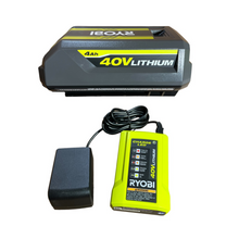 Load image into Gallery viewer, 40-Volt Lithium-Ion 4 Ah High Capacity Battery and Charger Kit