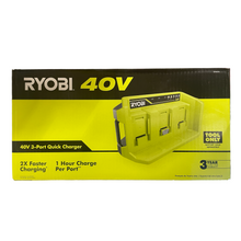 Load image into Gallery viewer, RYOBI OP407 40-Volt Lithium-Ion 3-Port Quick Charger