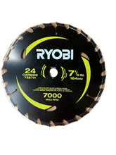 Load image into Gallery viewer, RYOBI Replacement 7-1/4 in. 24 Teeth Thin Kerf Circular Saw Blade