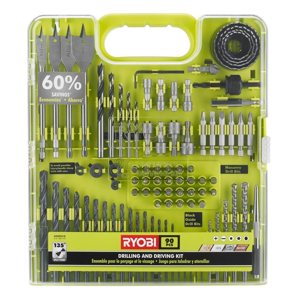 RYOBI Drill and Drive Kit (90-Piece) A98901G