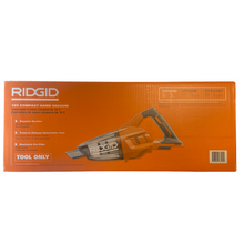 Load image into Gallery viewer, RIDGID 18-Volt Cordless Hand Vacuum with Crevice Nozzle, Utility Nozzle and Extension Tube