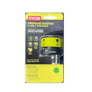 Ryobi RY31RN01 5-in-1 3,300 PSI Gas and Electric Pressure Washer Nozzle