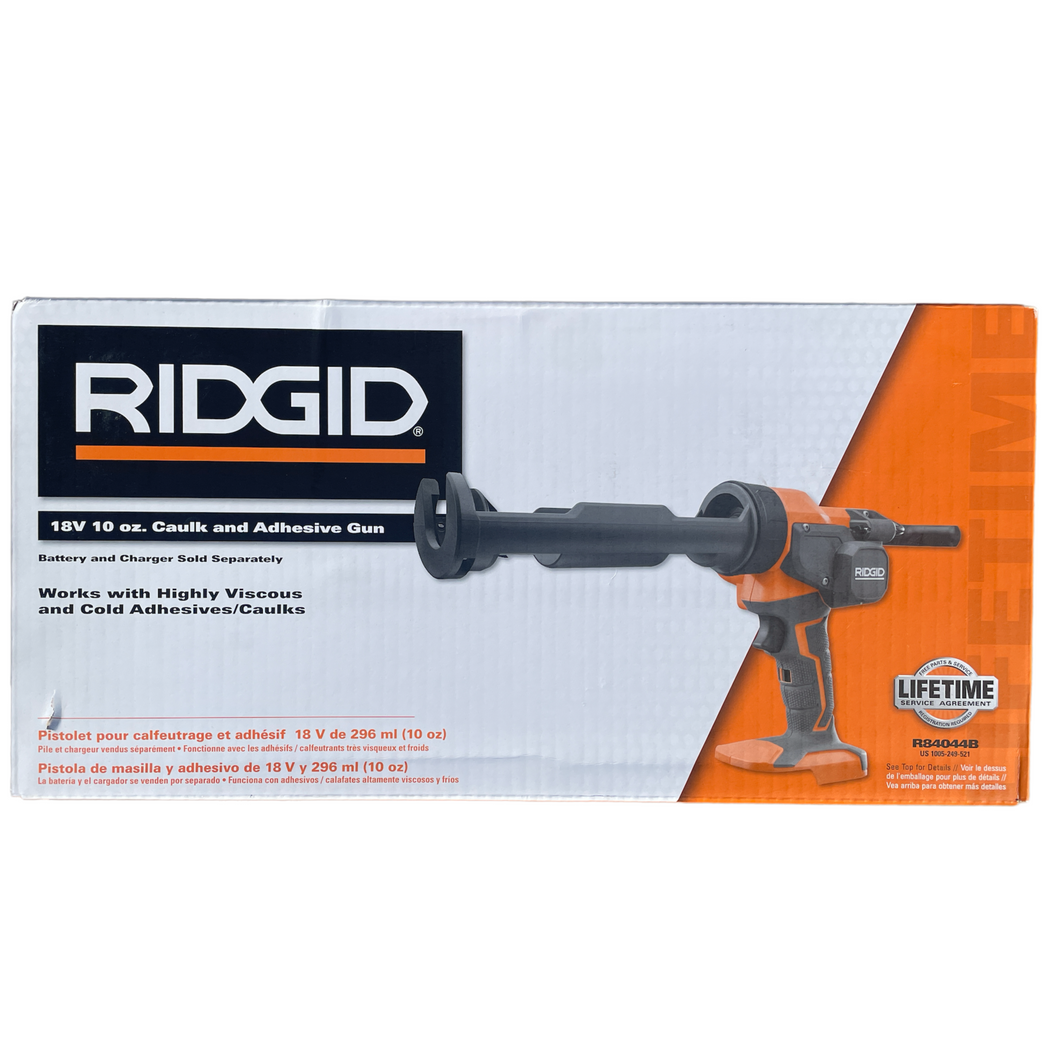 RIDGID R84044 18-Volt Cordless 10 oz. Caulk Gun and Adhesive Gun