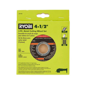 RYOBI A01302 4-1/2 in. Metal Cutting Wheel (3-Piece)