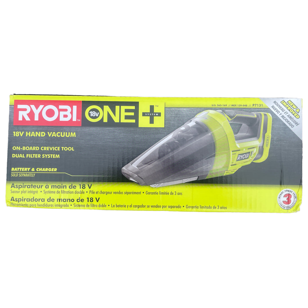 RYOBI P7131 18-Volt ONE+ Lithium-Ion Cordless Hand Vacuum (Tool-Only)