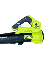 Ryobi 40V 110 MPH 525 CFM Cordless Battery Variable-Speed Jet Fan Leaf Blower with (2) 4.0 Ah Batteries and (1) Chargers