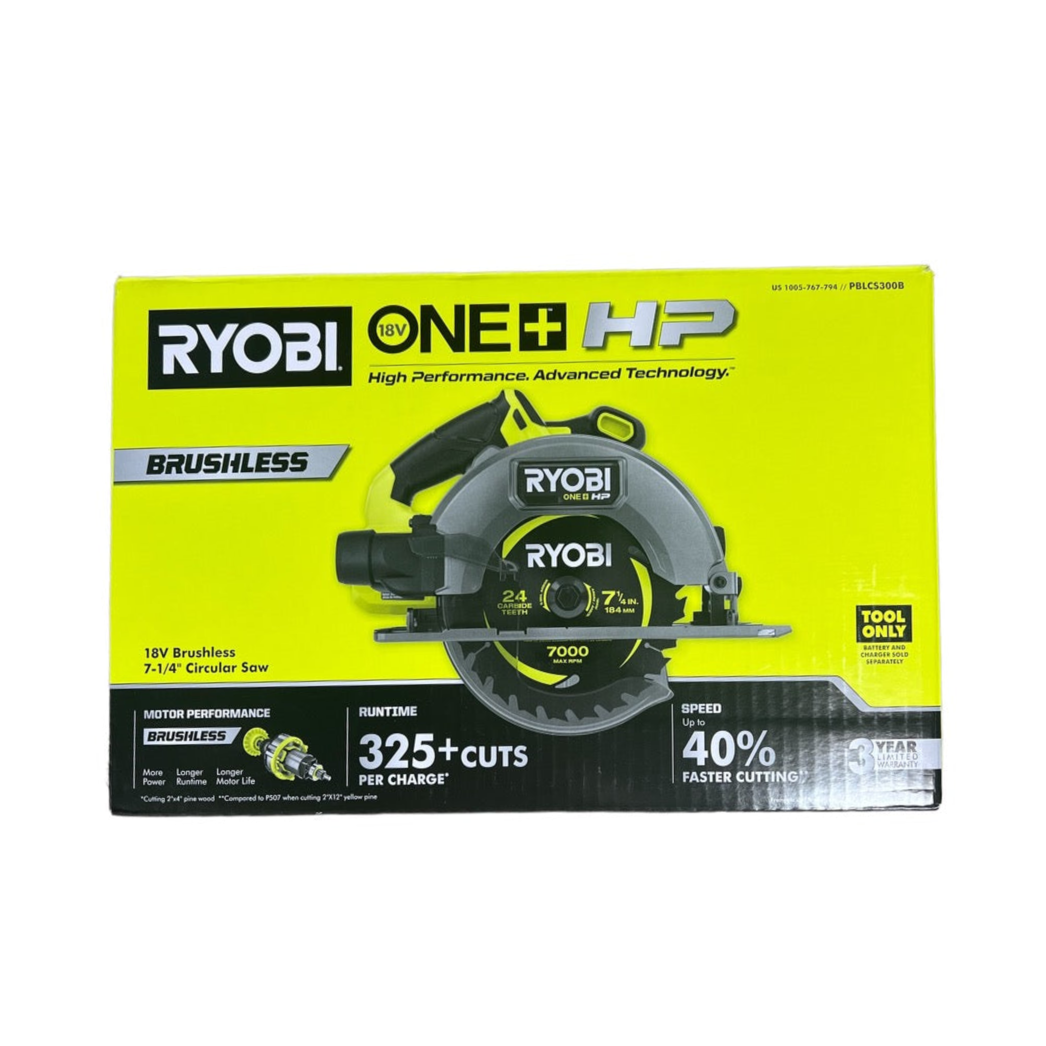 ONE HP 18 Volt Brushless Cordless 7 1 4 in. Circular Saw Tool