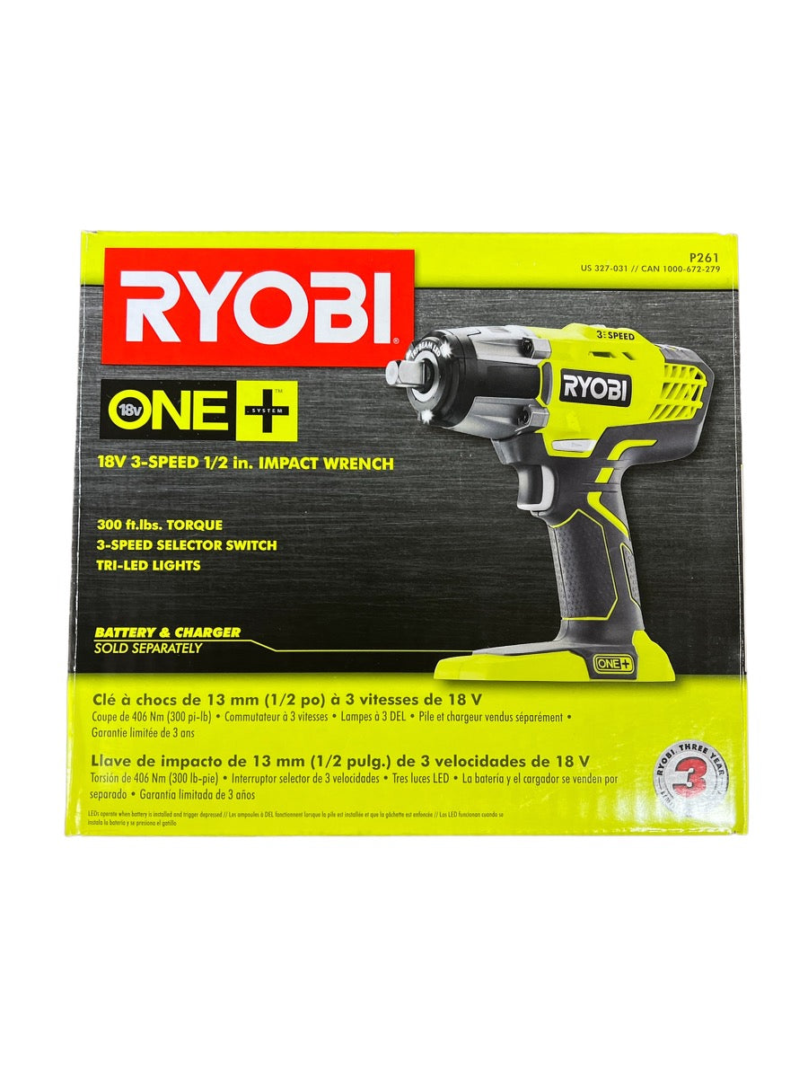 18-Volt ONE+ Cordless 3-Speed 1/2 Impact Wrench (Tool-Only