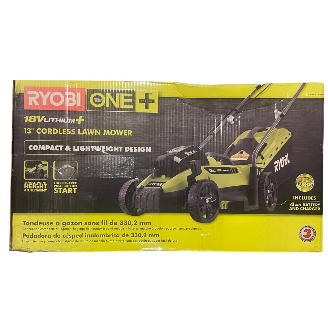 ONE+ 18-Volt 13 in. Cordless Battery Walk Behind Push Lawn Mower