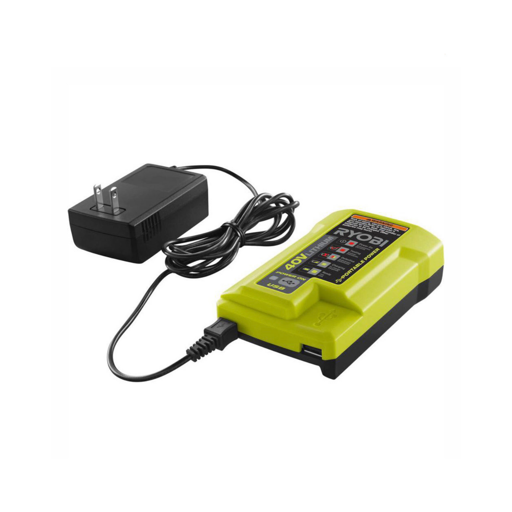RYOBI 40 Volt Lithium Charger with USB Ryobi Deal Finders