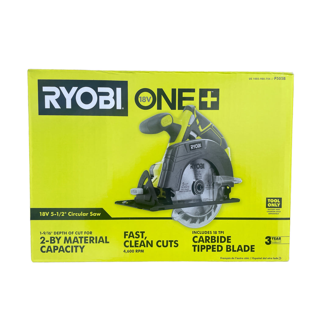 Ryobi P505 18-Volt ONE+ Cordless 5 1/2 in. Circular Saw