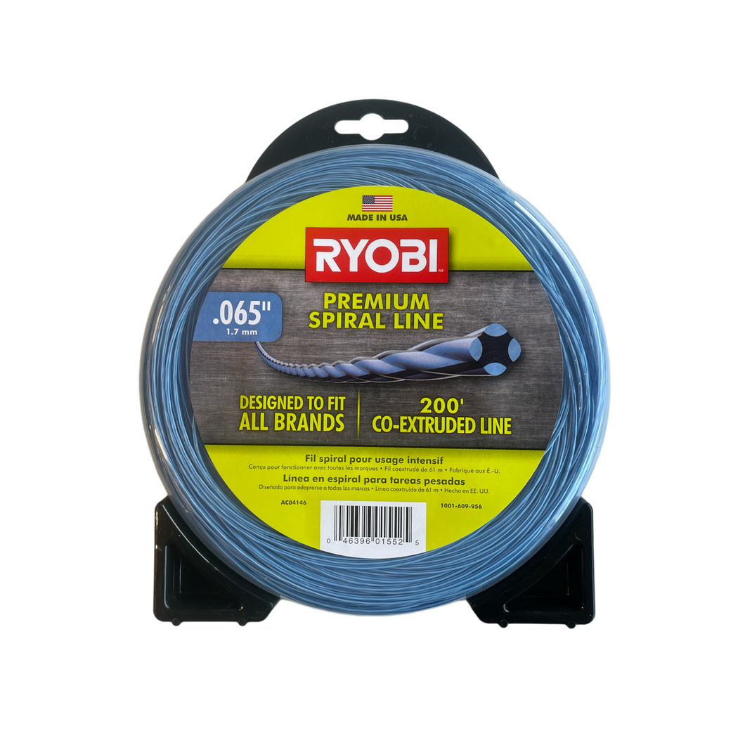 Ryobi AC04146 0.065 in. x 200 ft. Premium Spiral Cordless and Gas Trimmer Line